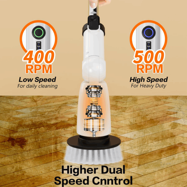 two speed electric scrubber